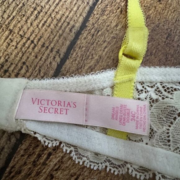 Victoria's Secret Dream Angels Lined Demi Bra BLING 34C - Picture 6 of 10